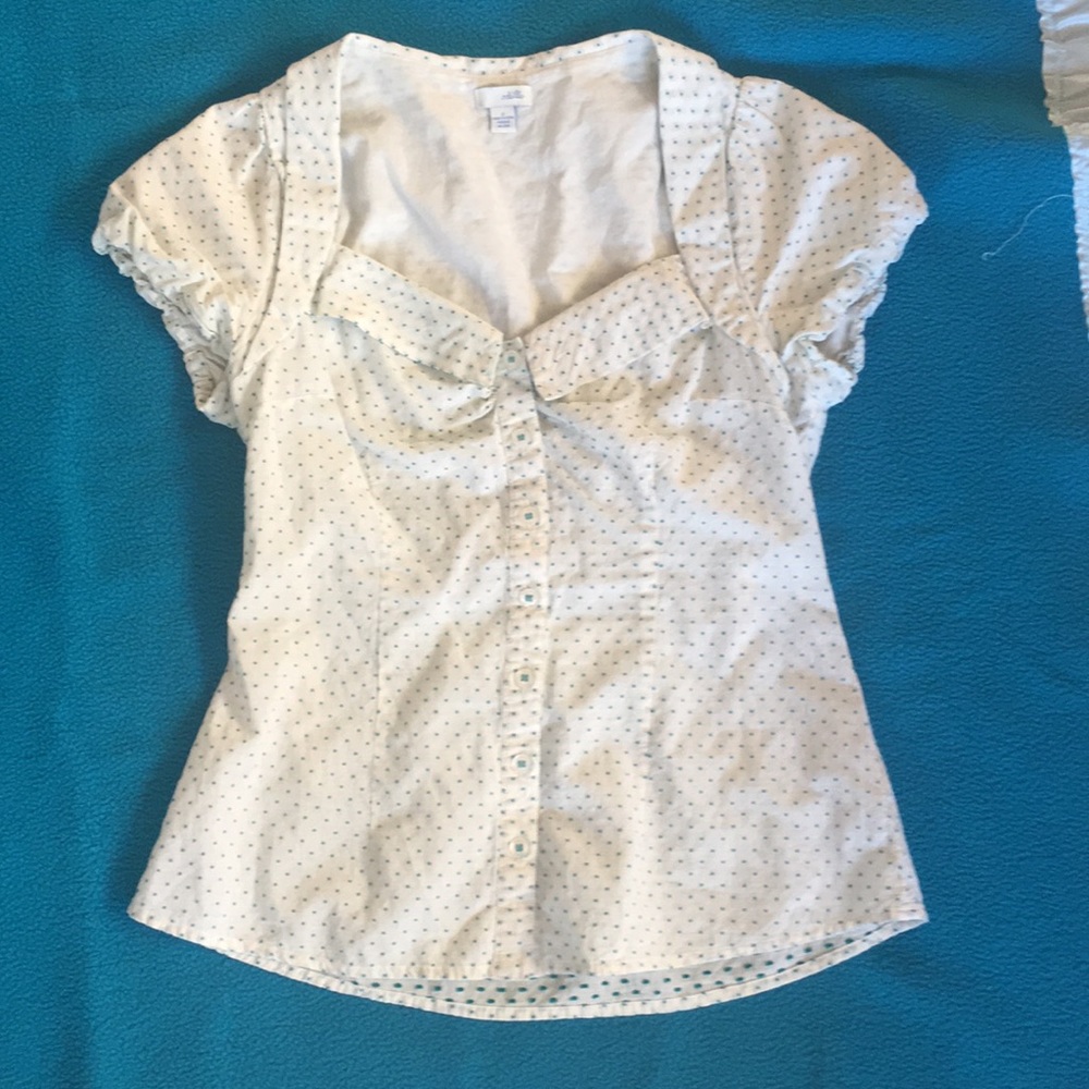 Odille Swiss dot blouse